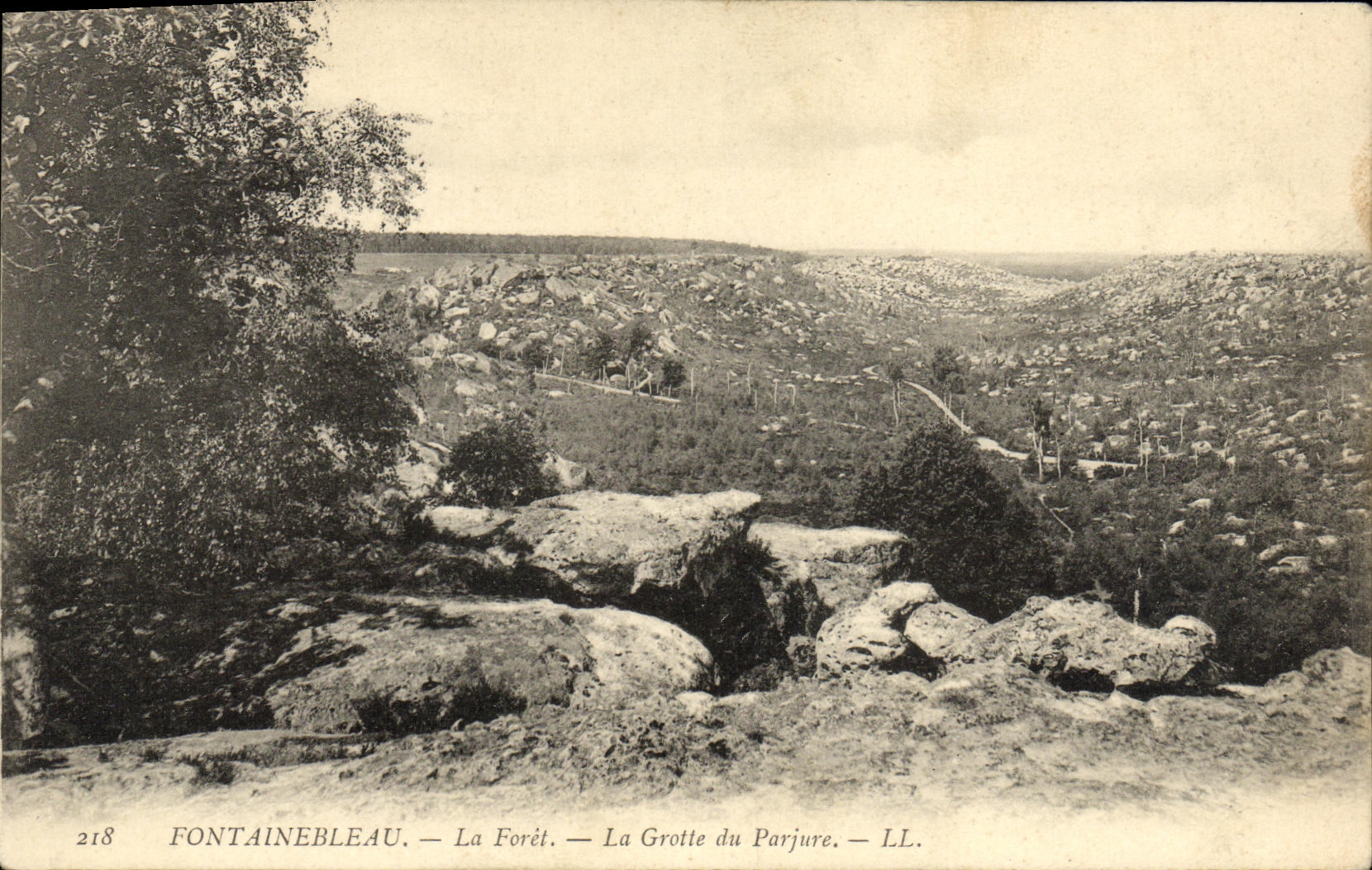 Fontainebleau — La Forêt — La Grotta del Par giurato — LL. — n° 218
