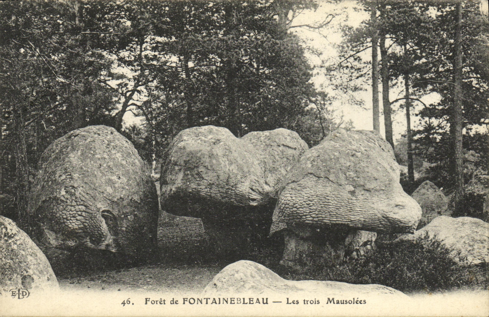 WALD VON FONTAINEBLEAU — Die drei Mausoleen — Verlag ELD, Nr. 46