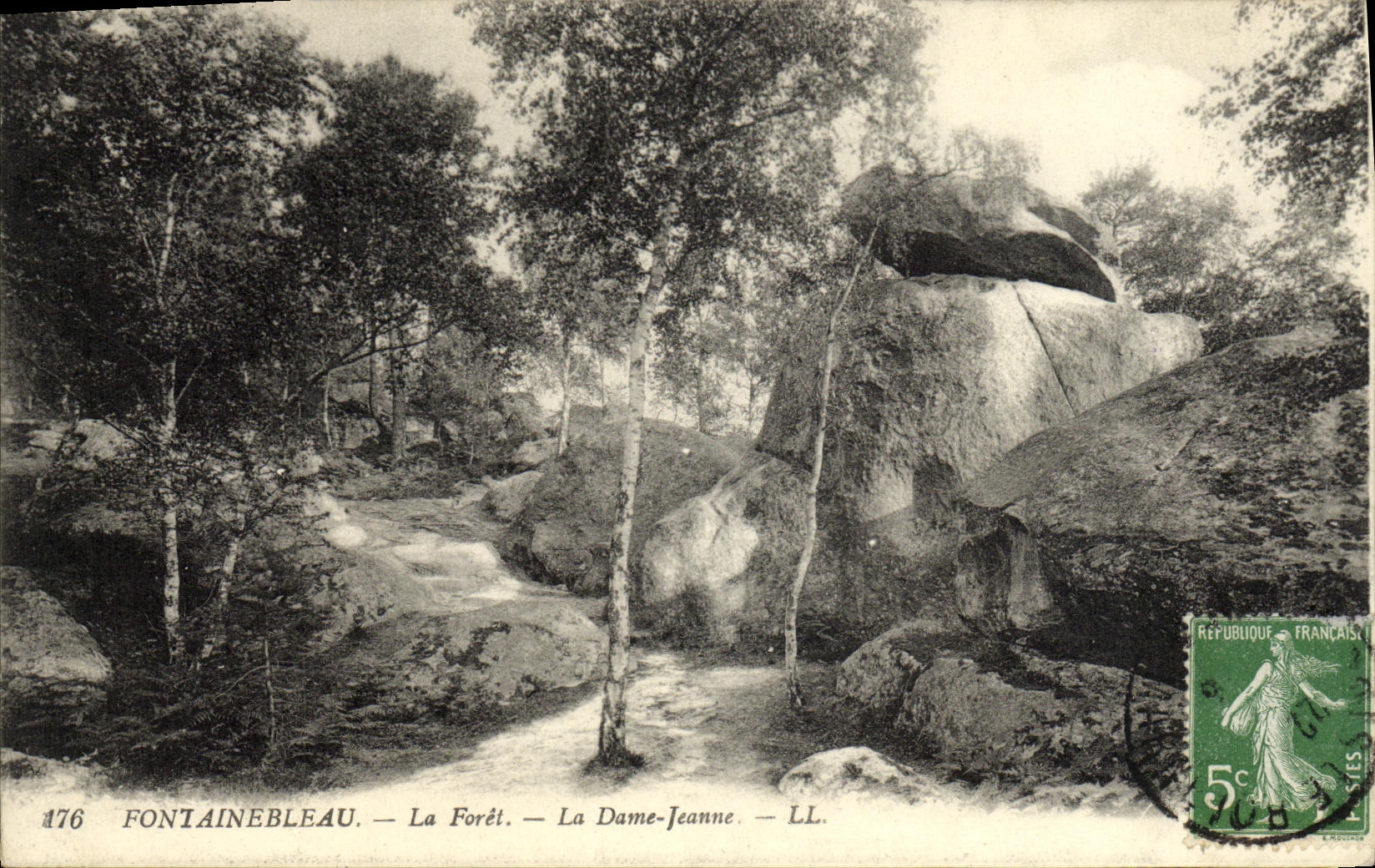 Fontainebleau — La Foresta — La Dame-Jeanne — LL. — N° 176