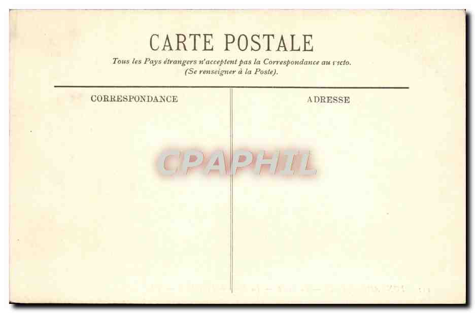 CPA Fontainebleau La foret la mare de franchard — Verso
