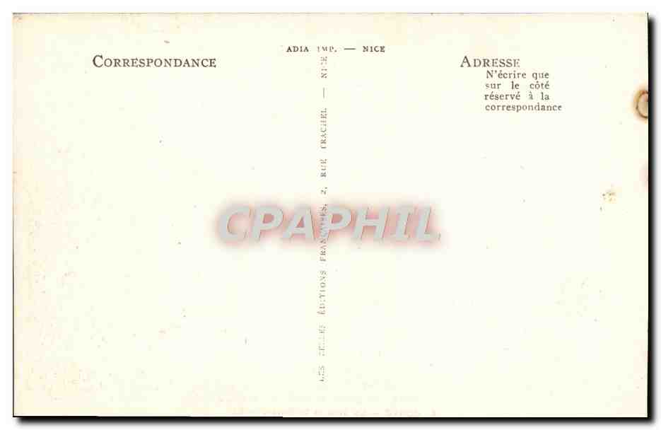 CPA Corte La ville et la riviere — Back