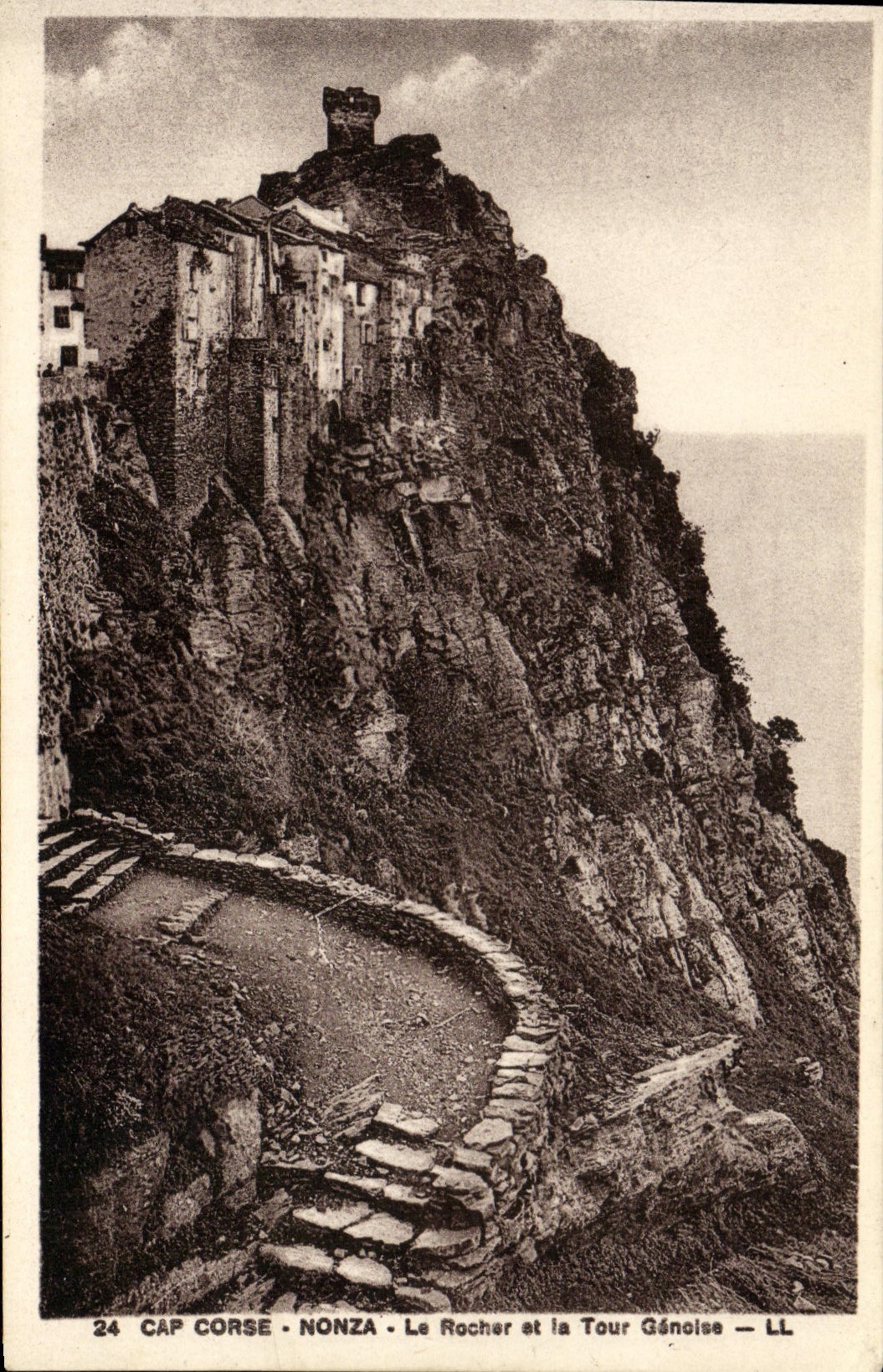 CPA Cap Corse Nonza Le Rocher Et la tour ganoise