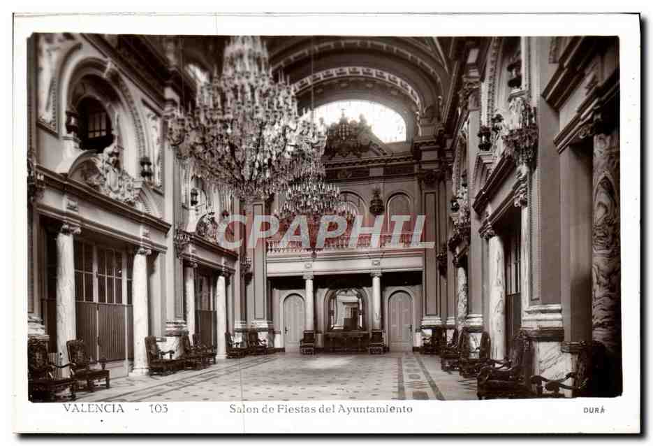 CPA Valencia Salon de fiestas del ayuntamiento