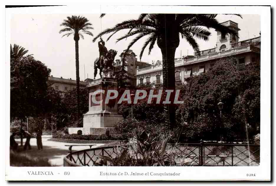 Valencia - Statue de D. Jaime el Conquistador — Durá, n° 89