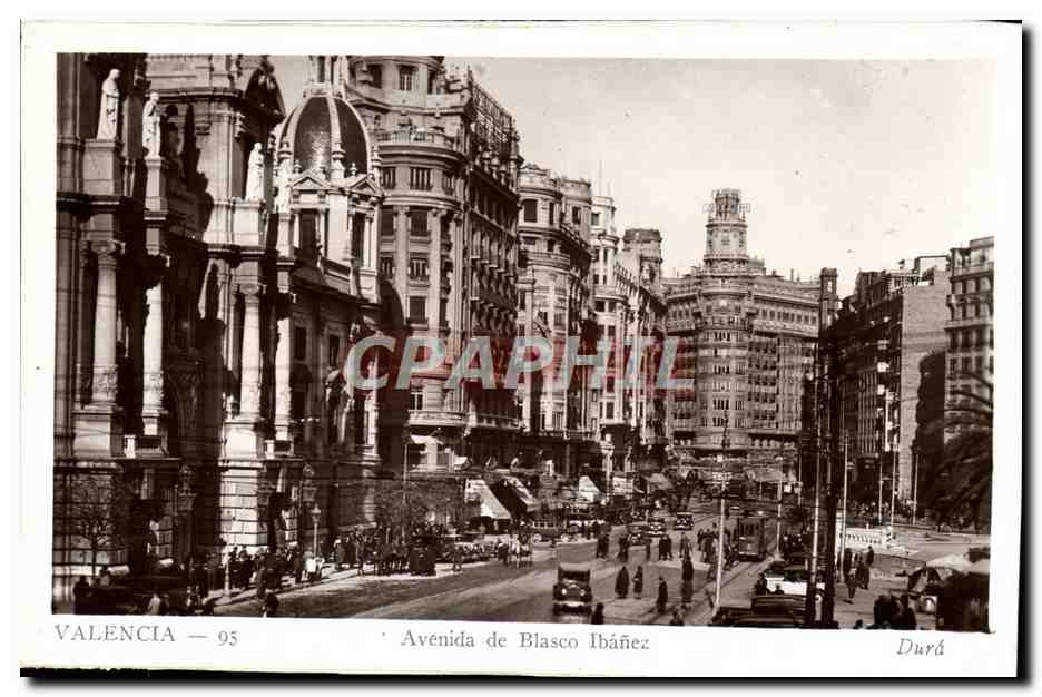 CPA Valencia Avenida De Blasco Ibanez