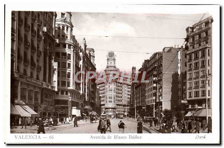 CPA Valencia Avenida De Blasco Ibnez 