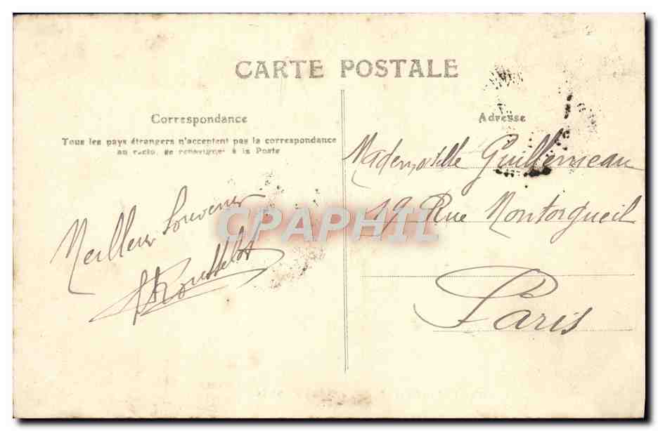 ROCHEFORT-sur-MER — Le Cours d'Ablois — éditeur anonyme, n°14 — Verso