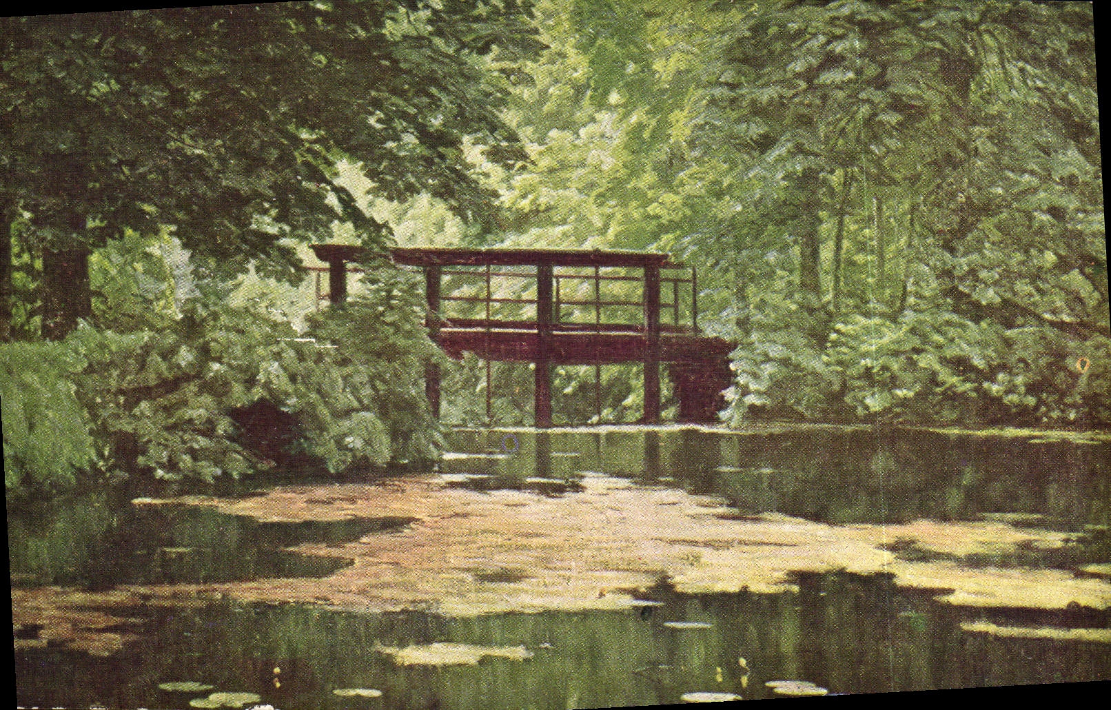CPA Rene His La passerelle de Maintenon 