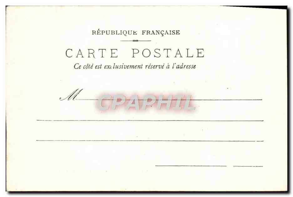 CPA Biarritz Chateau de la roche ronde — Verso