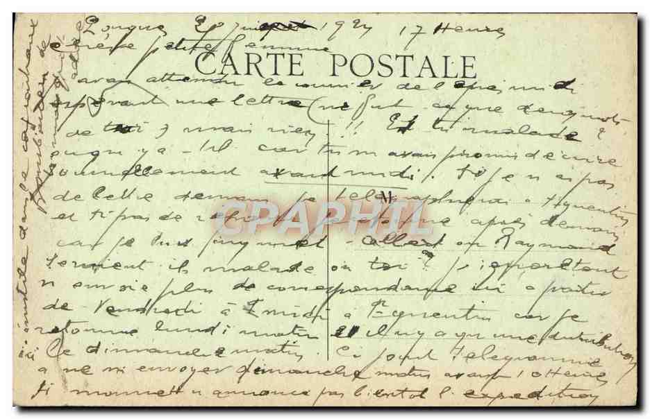 CPA Le Rire du morvan — Verso