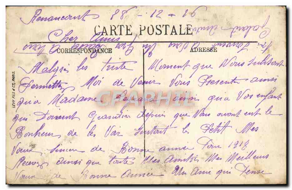 CPA Porche De l'eglise saint germain Amiens  — Rückseite