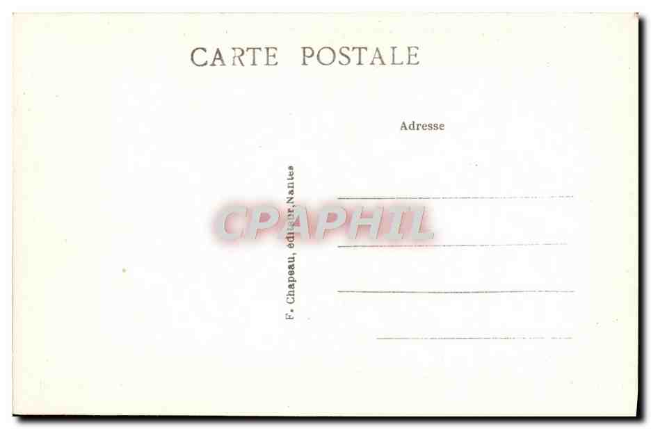 CPA Ancien Nantes Vers le chateau des ducs de bretagne pris du nord — Verso