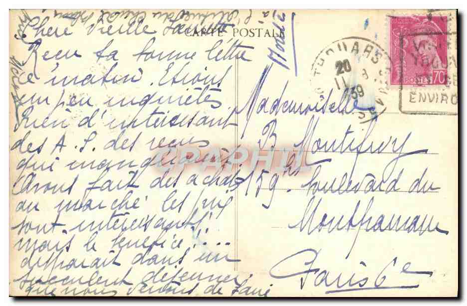 CPA Droleries Du Pays — Verso