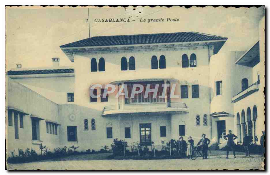 CPA Casablanca La grande Poste 