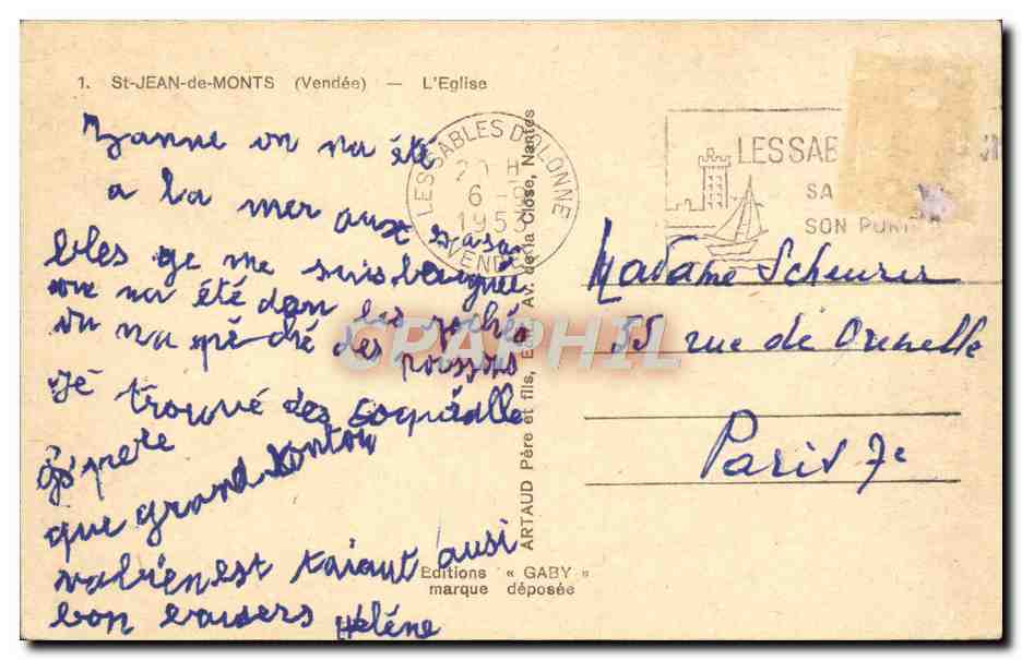 CPA St Jean de Monts L'Eglise — Reverso