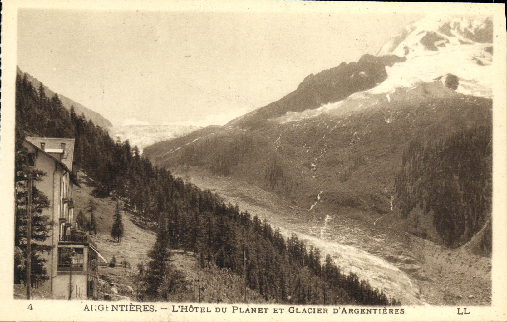 Argentières — L'Hôtel du Planet et Glacier d'Argentières — LL