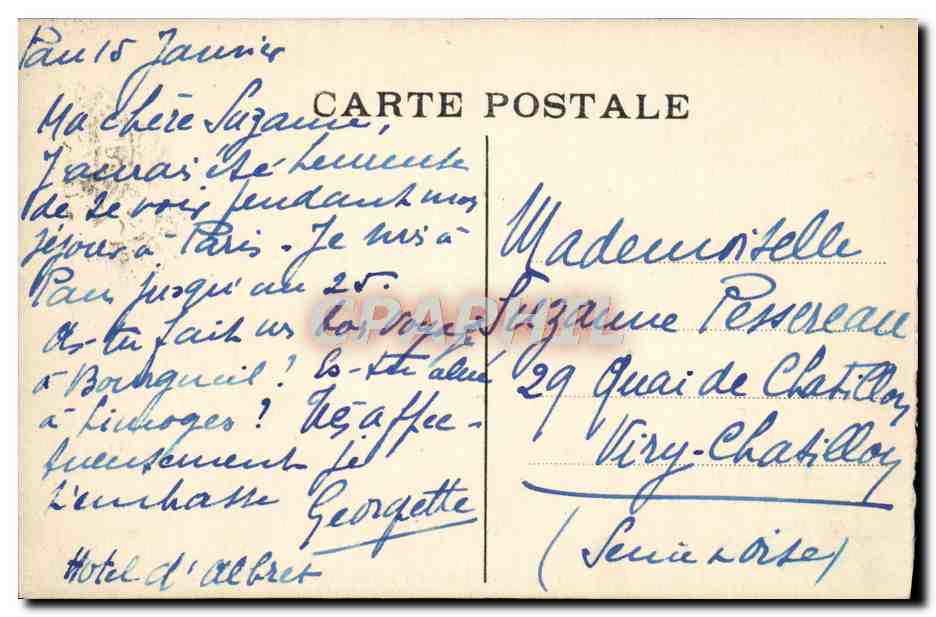 Pau - Intérieur du Château - Chambre où est né Henri IV — C.C. - 4 — Verso