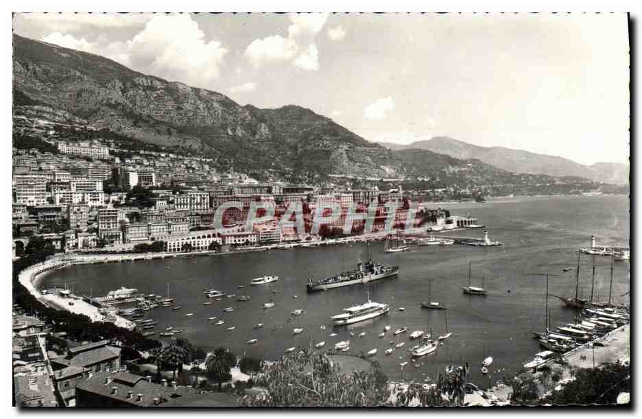 CPA Manaco Monte Carlo Vue d'ensemble du Port
