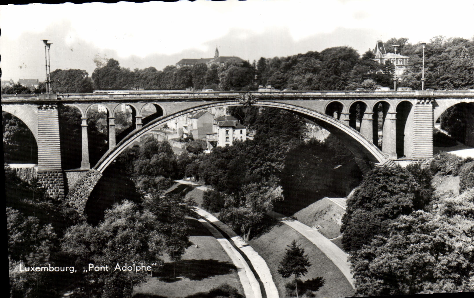 CPA Luxembourg Pont Adolphe 