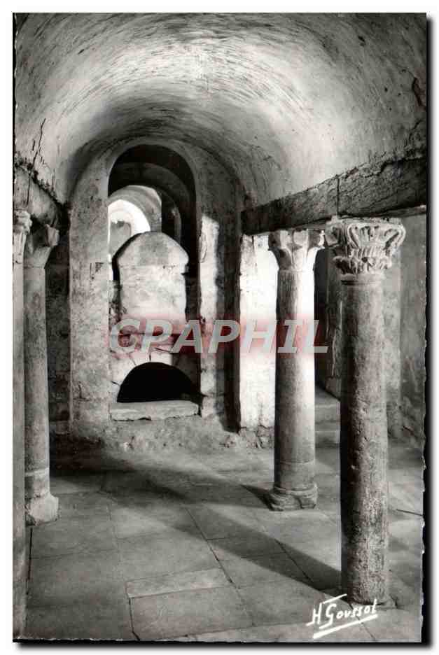 CPM Auxerre Crypte Carolingienne XI siecle tombeau de St Germain Sanctuaire 