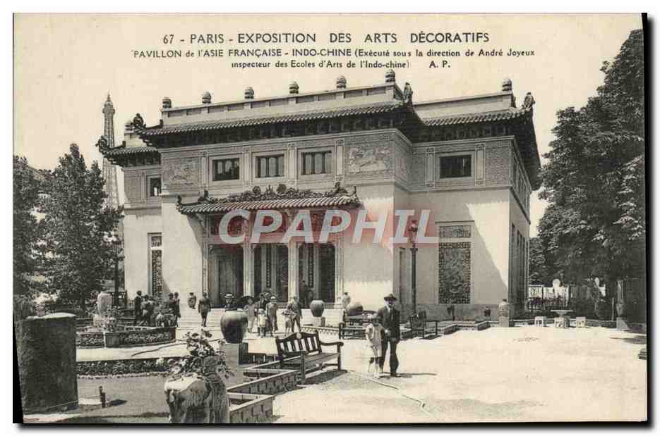 CPA Exposition Internationale des Arts Decoratifs Paris 1925 Pavillon de l'Asie Francaise Indochine 