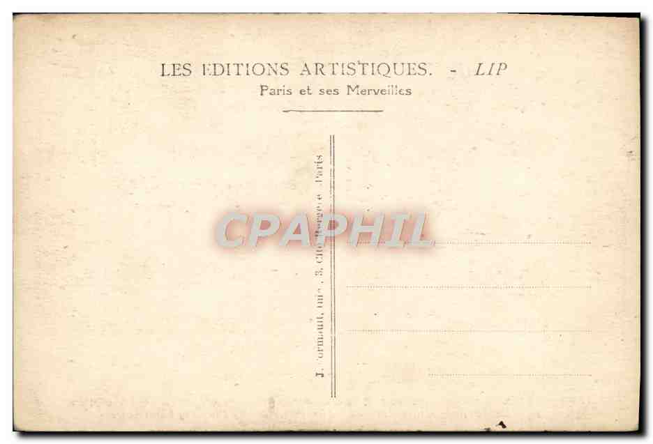 CPA Paris Exposition des Arts Decoratifs Pavillon Christofle  — Rückseite