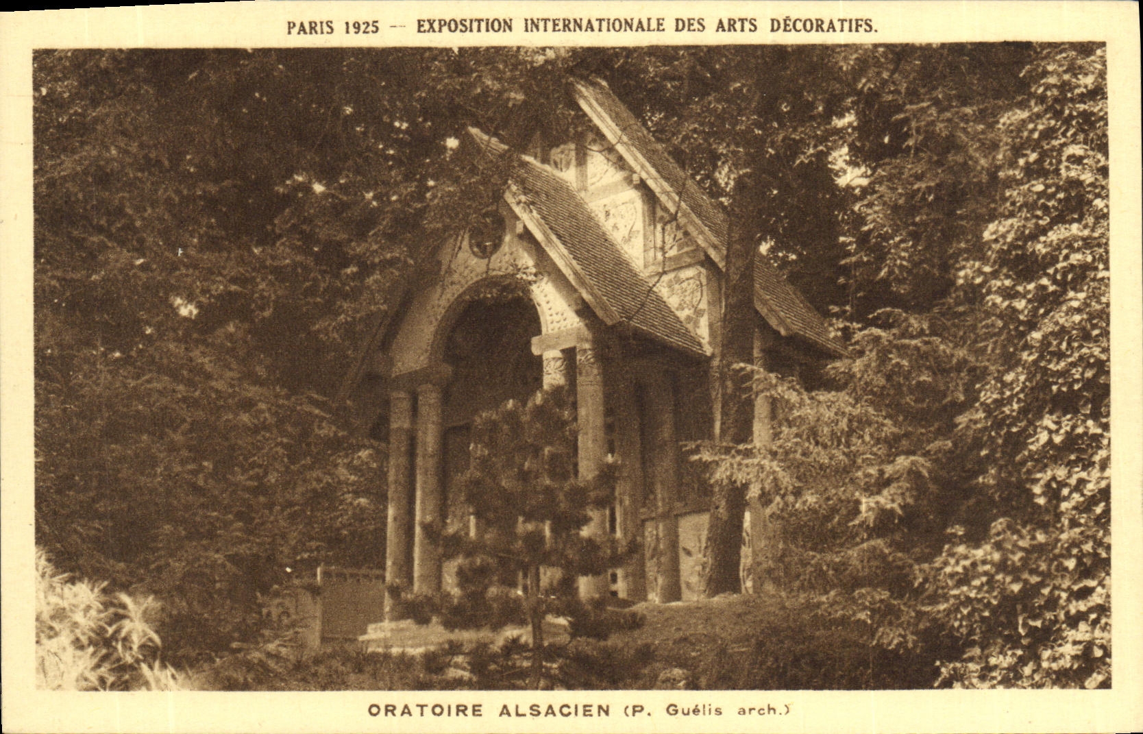 Oratoire alsacien — Exposition internationale des arts décoratifs, Paris 1925 — P. Guélis arch.