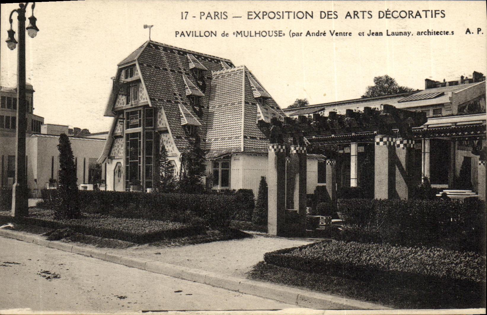 Paris — Exposition des Arts Décoratifs — Pavillon de Mulhouse (par André Ventre et Jean Launay, architectes)
