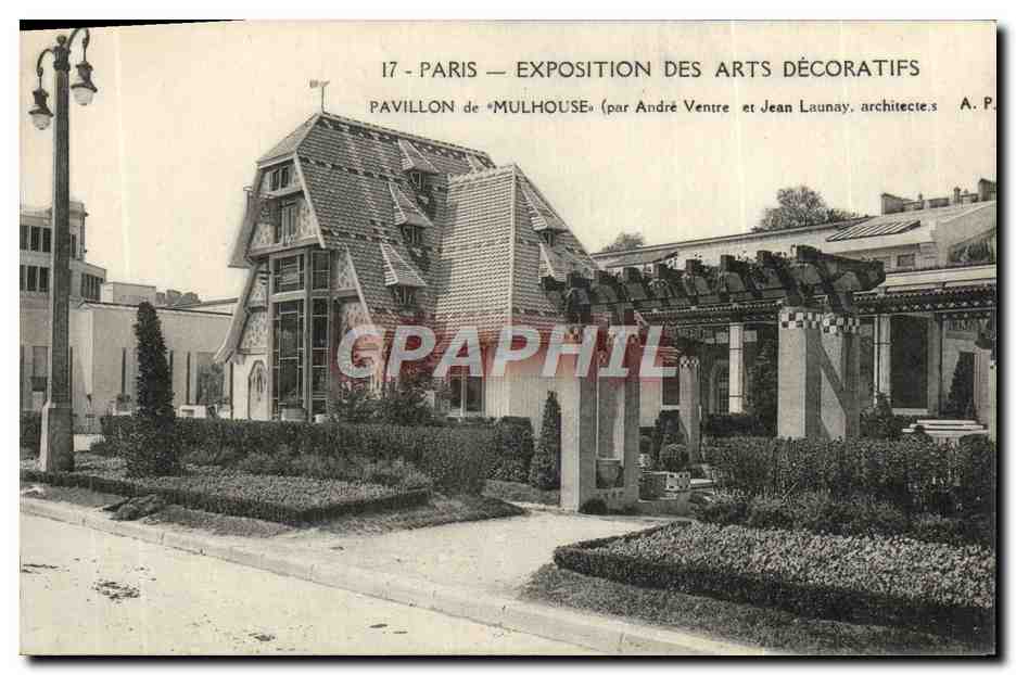 CPA Exposition Internationale des Arts Decoratifs Paris 1925 Pavillon de Mulhouse 