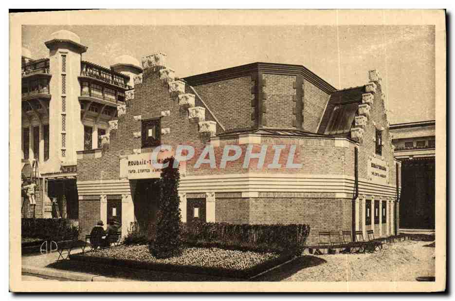 CPA Paris Exposition des Arts Decoratifs Pavillon des tissus et des etoffes d'ameublement de Roubaix et de Tourcoing 