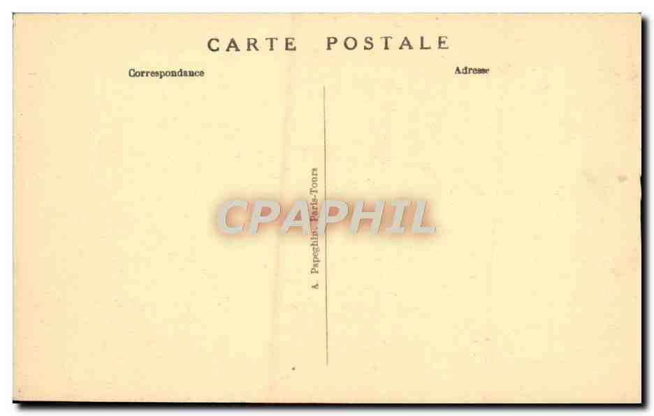 CPA Loches Le Chateau royal — Rückseite