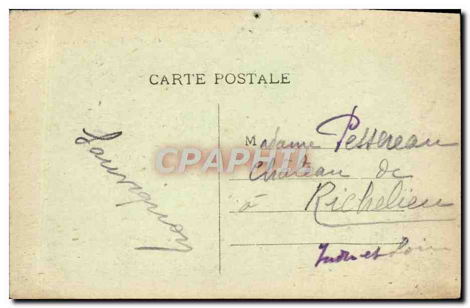CPA Lourdes Les Piscines et le Gave  — Verso