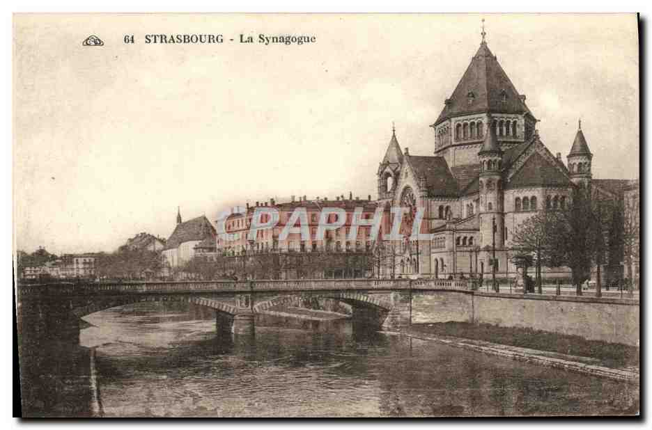 CPA Strasbourg La Synagogue Judaica