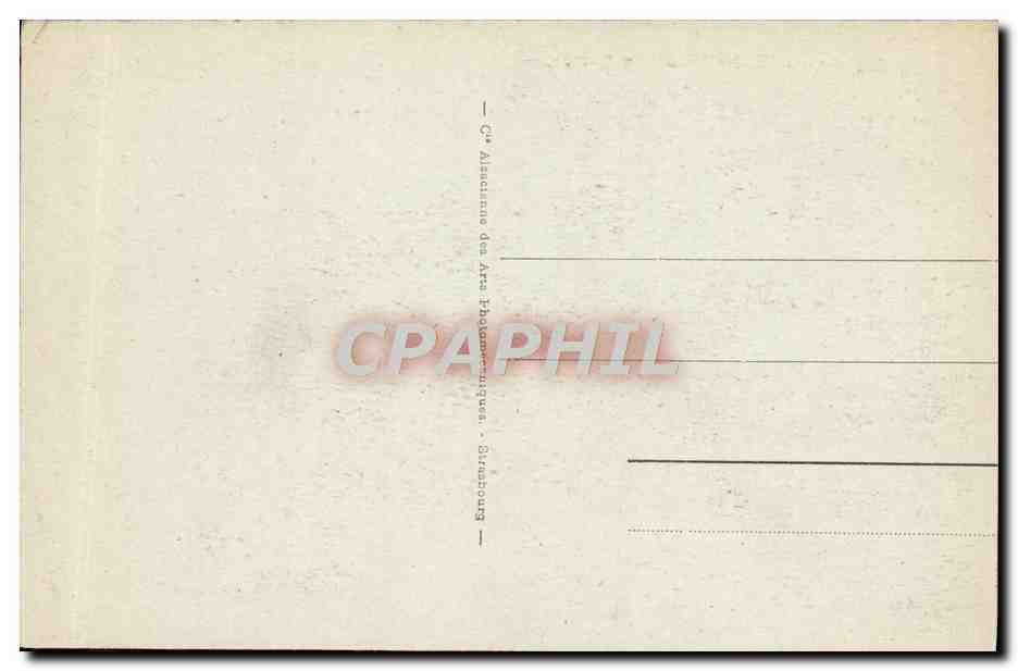 CPA Strasbourg La Synagogue Judaica — Verso