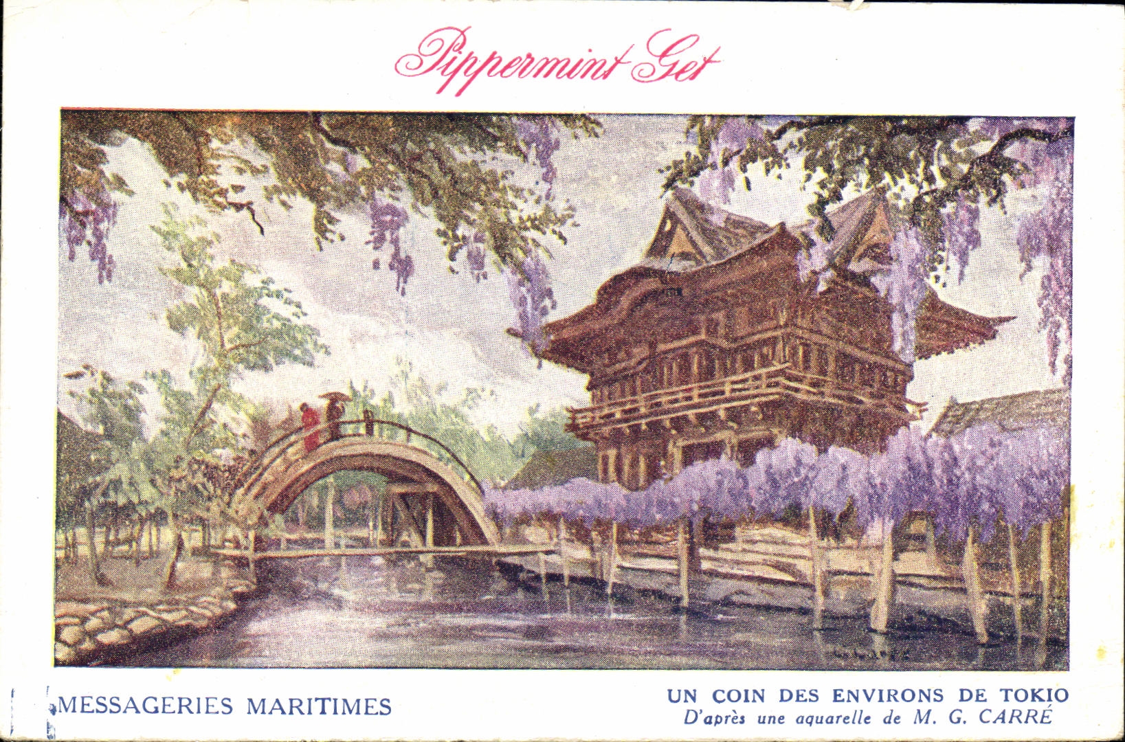 CPA Un Coin des Environs de Tokio Pippermint Pet Messageries Maritimes