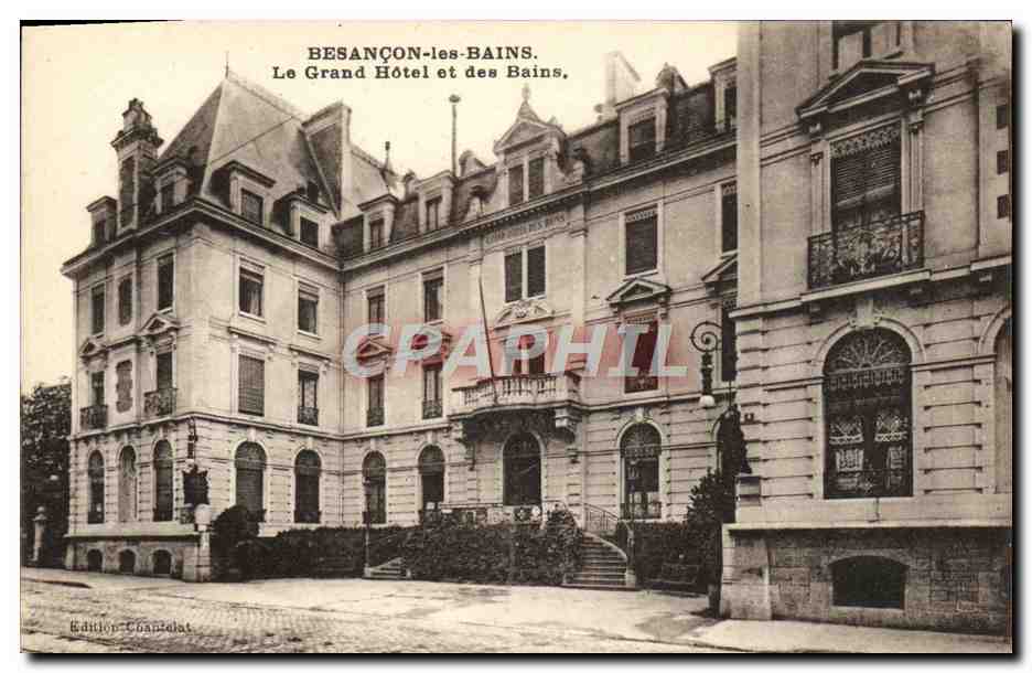 CPA Besancon les Bains Le Grand Hotel et des Bains 