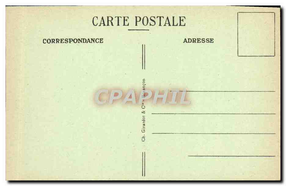 CPA Besancon les Bains Le Grand Hotel et des Bains  — Rückseite