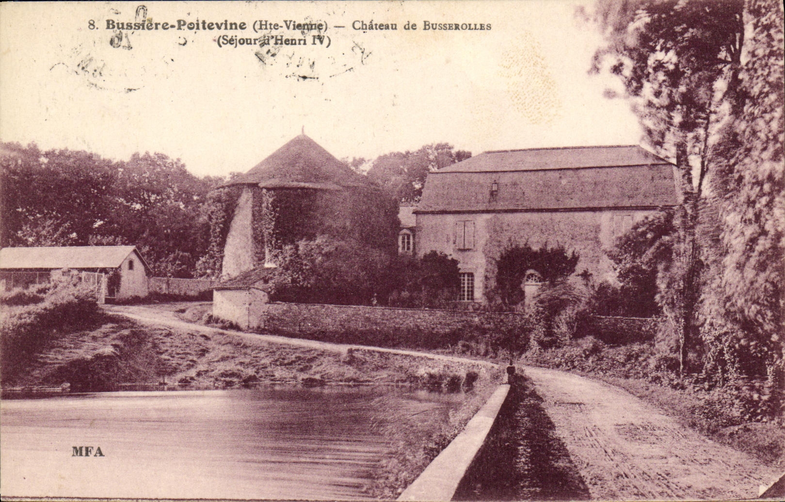 CPA Bussiere Poitevine Chateau de Busserolles Sejour d'Henri IV