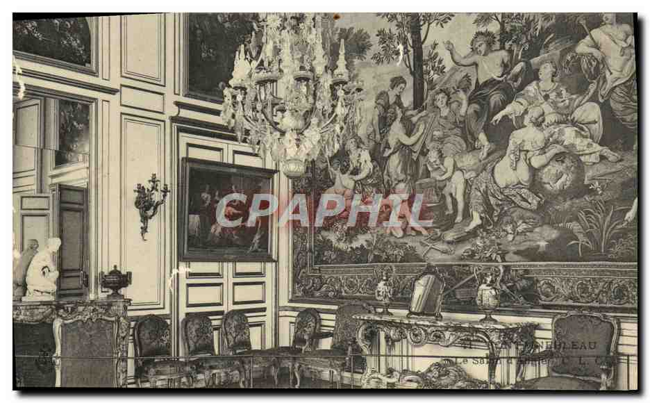 Le Salon Anglais — Château de Fontainebleau — Éditeur L. L. (n° de série non lisible) - Anverso