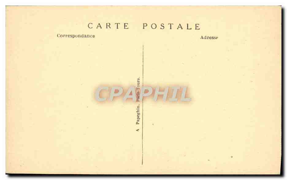 CPA Villandry Le Chateau et les Jardins  — Rückseite