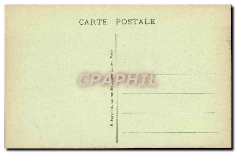 CPA Villandry Le Chateau Ensemble des Jardins avec l'Eglise et le Village  — Verso