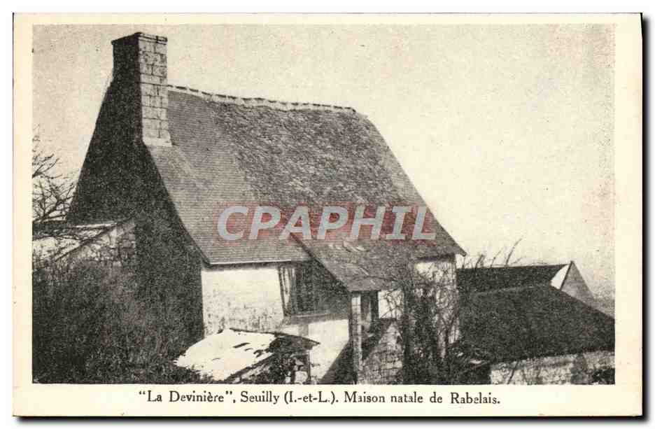 CPA La Deviniere Seuilly Maison Natale De Rabelais