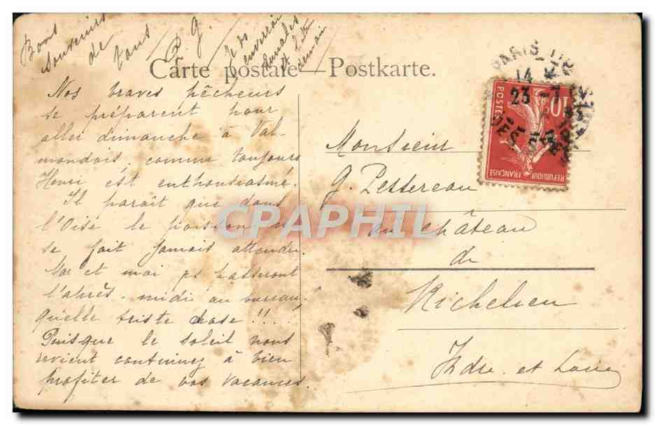 CPA A de Breanski  — Verso