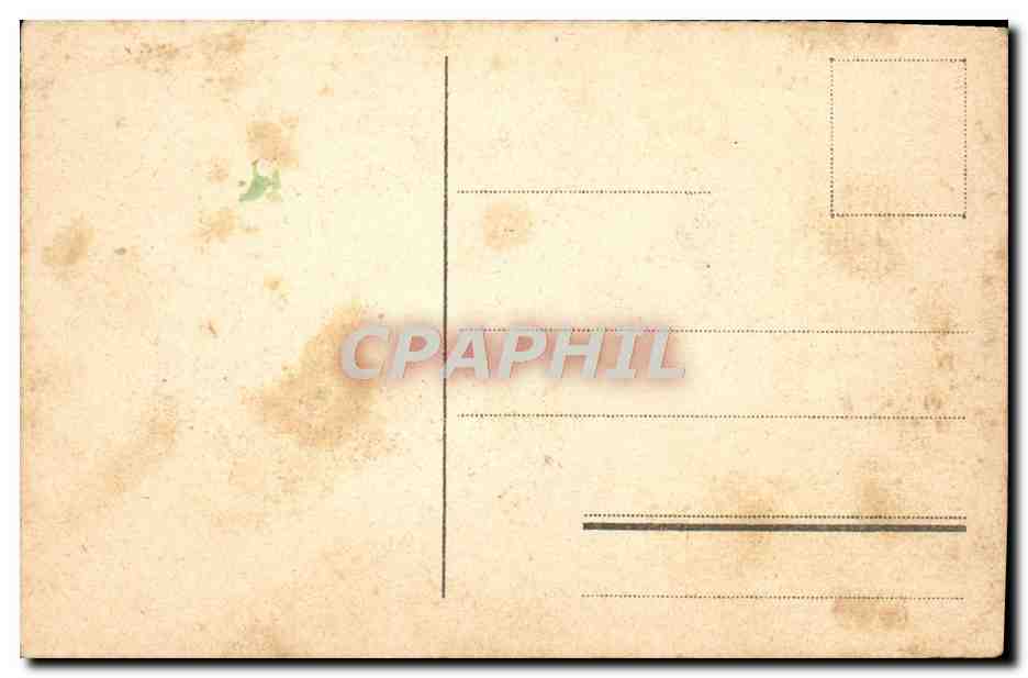 CPA Fantaisie Fleurs papillons  — Verso