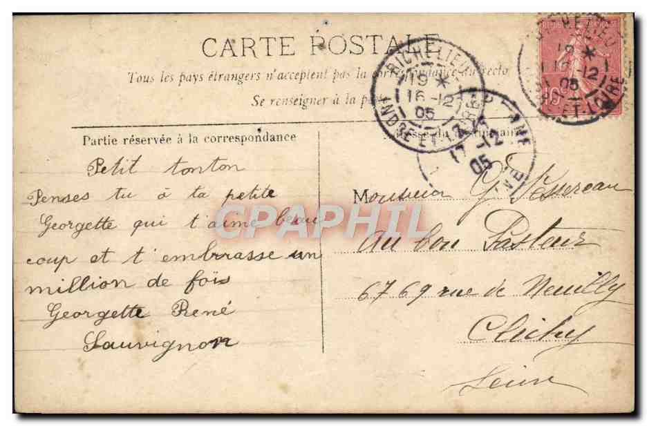 CPA Fantaisie Femme Sylvie — Verso