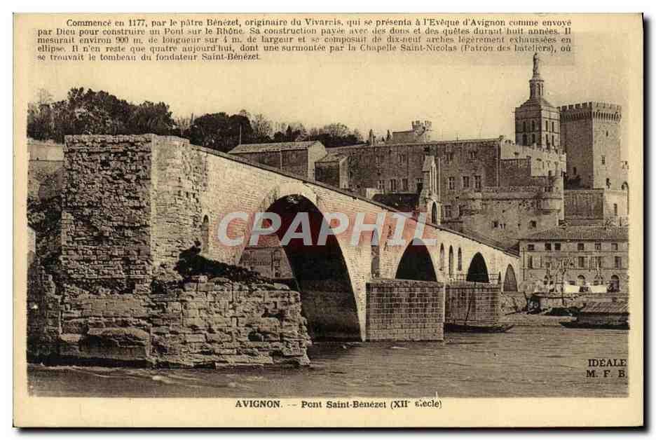 CPA Avignon Pont Saint Benezet