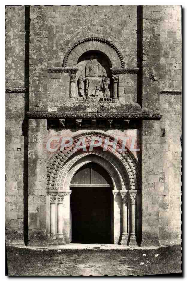 CPM Melle Eglise Saint Pierre Porte Laterale