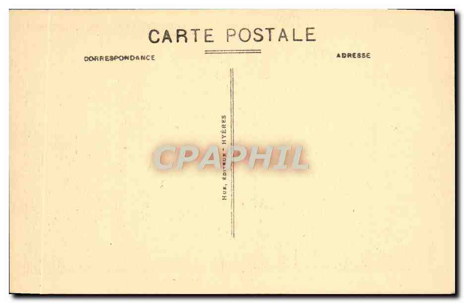 CPA Carqueiranne Les Mailles Bleues Etude De Rochers — Rückseite