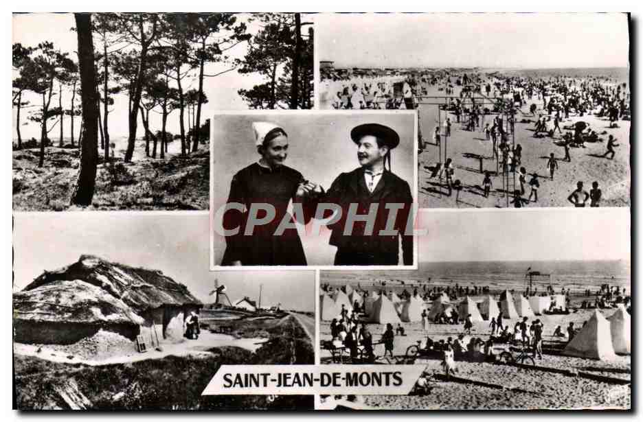 Saint-Jean-de-Monts — Plage, Forêt, Costume maraîchin — Editions Jehly-Poupin