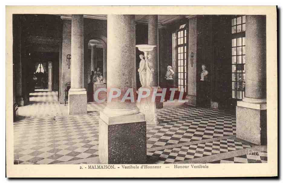 CPA Malmaison Vestibule D'Honneur